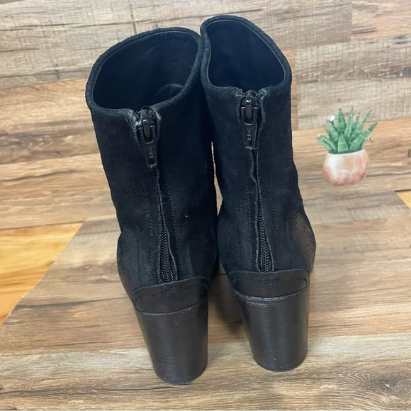 The last conspiracy Angela suede ankle boot womens 39/ 8.5 whimsigoth block heel - Picture 4 of 9